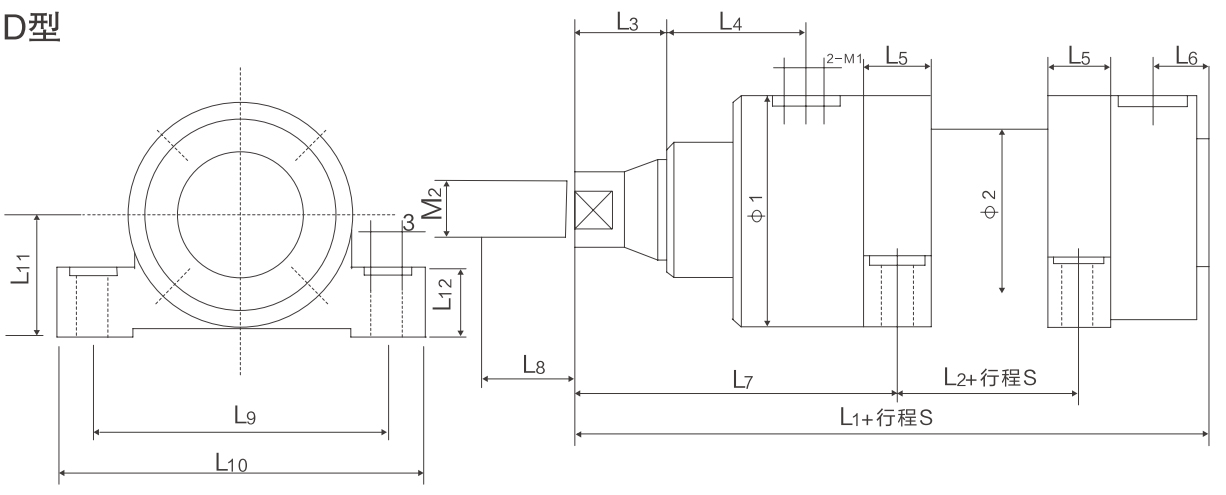 Гидроцилиндр типа YG-D (2)