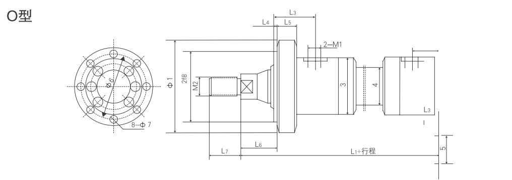 Гидроцилиндр типа YG-O (2)