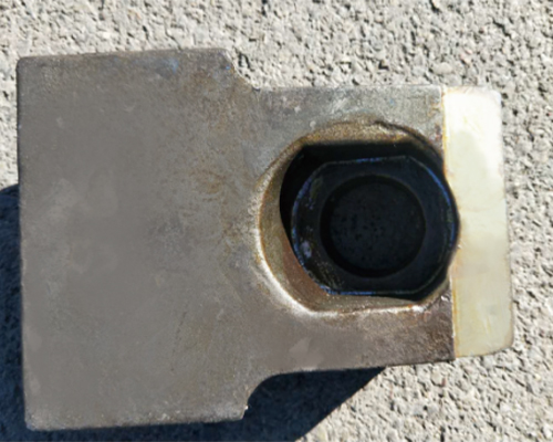 Молотки дробилки рабочей поверхности крепи (3)