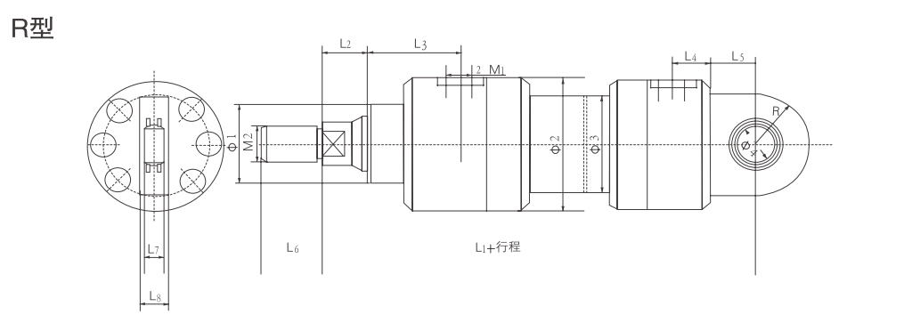 Гидроцилиндр типа YG-R (2)
